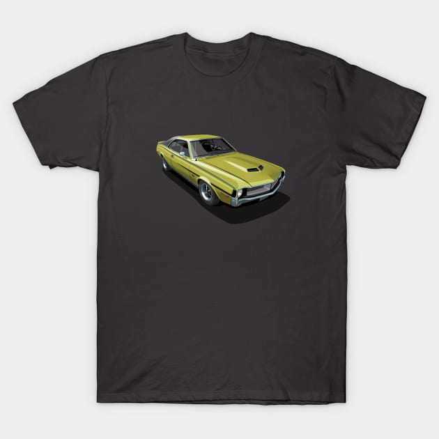 AMC Javelin in Golden Lime T-Shirt by candcretro